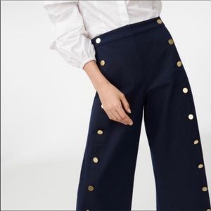 Club Monaco Navy Culottes W Gold Buttons, Sz 10
